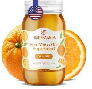lot 10597 image: TrueSeaMoss Sea Moss Gel, 16 fl oz, Orange