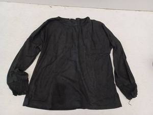 lot 10601 image: Womens Long Sleeve Shirt, Black, Medium