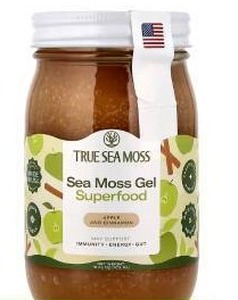 lot 10614 image: True Sea Moss Gel Superfood Apple Cinnamon 16oz