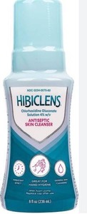 lot 10644 image: Hibiclens Antiseptic Skin Cleanser 8 fl oz, 3 pack