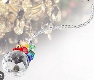 lot 10648 image: Crystal Ball Prism Pendant Chandelier Decoration