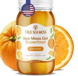 lot 10663 image: TrueSeaMoss Sea Moss Gel, 16 fl oz, Orange
