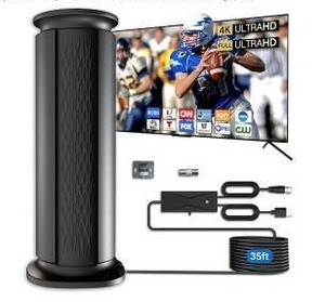 lot 10677 image: Digital HDTV Antenna, Black