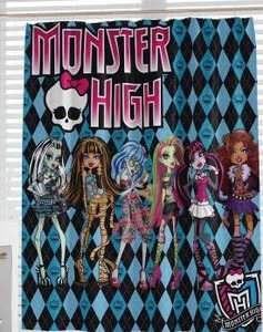 lot 10692 image: Monster High Shower Curtain