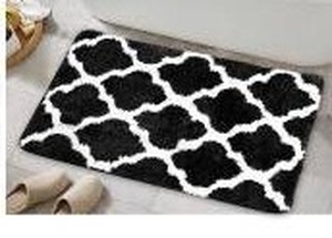 lot 10698 image: Black Bathroom Rugs, 16 x 24