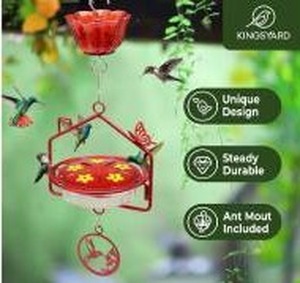 lot 10701 image: Kingsyard Upgraded Hummingbird Feeder Hanging