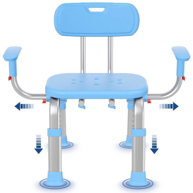 lot 2023 image: KingPavonini Shower Chair for Inside Shower with Arms and Back, Height &amp Width Adjustable Heavy Duty Shower Seat for Inside Tub(550 lb), Shower Chair for Elderly and Disabled