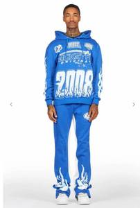 lot 7115 image: amos royal blue hoodiebaggy track pant set Small