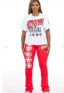 lot 7119 image: diandra whitered t-shirt track set Medium