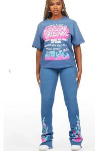 lot 7120 image: bridgette navy t-shirt trackset Medium