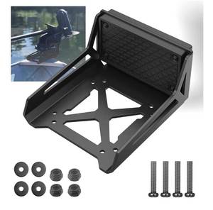 lot 7143 image: Universal Transom Trolling Motor Mount for KayaksKayak Marine Board Backing Plate Mount Bracket for Clamp-on Electric Trolling Motors