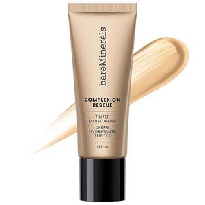 lot 7146 image: bareMinerals COMPLEXION RESCUE Tinted Moisturizer with Hyaluronic Acid and Mineral SPF 30, Size 1.18 FL Oz, 5.5 Green