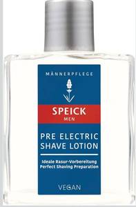 lot 7147 image: Speick Men Pre Electric Shave Lotion with Relaxing Lavender Oil and a Blend of Essential Oils, Natural Vegan Skin Care, 3.4 Fluid Ounces