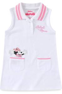 lot 7150 image: Disney Minnie Mouse Girls Collar Dress for Toddler and Big Kids 2T