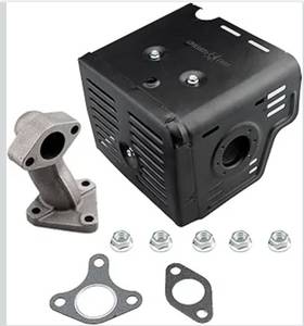 lot 7177 image: Ruma Muffler Kit for Honda GX340 GX390 GX420 11HP 13HP 16HP Harbor Freight 420 Engine Water Pump Snowblower Pressure Washer with ManifoldExhaust Pipe 2 Gasket 5 Mounting Nuts