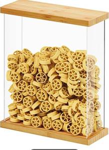 lot 7187 image: SpaceAid Bamboo Food Storage Container - Airtight Cereal Containers with Lids, Kitchen Cereal Canisters Pantry Organizers and Storage for Rice, Flour, Coffee, Snack, Medium 1 Pack