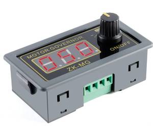 lot 7218 image: ZK-MG PWM Motor Speed Controller LED Digital Display Adjustable Signal Generator Driver Module 5V 12V 24V DC Motor Governor High Precision Speed Regulator with Shell