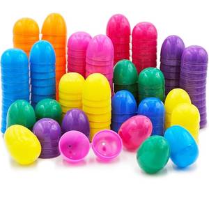 lot 7229 image: The Dreidel Company 100-Pack Fillable Easter Eggs with Hinge Bulk Colorful Bright Plastic Easter Eggs, Perfect for Easter Egg Hunt, Suprise Egg, Easter Hunt, 2.3 Assorted Colors (100-Pack)