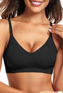 lot 7241 image: Vertvie Womens Seamless Jelly Bras No Underwire Comfort Push Up Bras Buttery Soft Wireless Bralette Full Coverage Sports Bra Medium