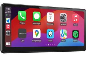 lot 7294 image: 2026 Fully Laminated Screen CarpodGo T3 Pro Portable 60fps Wireless Carplay Android Auto,8.9 Inch 1920  720 IPS Touch Screen Car Stereo,Display-Only BT Mode Supports Steering Wheel Controls Retail $189