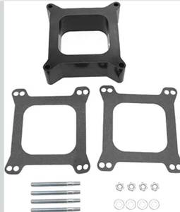 lot 7304 image: 2 Open Phenolic Carburetor Spacer for Holley 4150 4160 4 Barrel Carb - Compatible with SBC BBC Small Block Big Block Chevy Engine