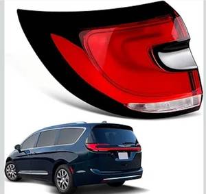 lot 7315 image: LED Tail Lights Compatible with Chrysler Pacifica 2021-2024 With Sequential Turn Signal Rear Brake Taillights Lamp Assembly Replace CH2804122 68424931AB (Left Driver Side