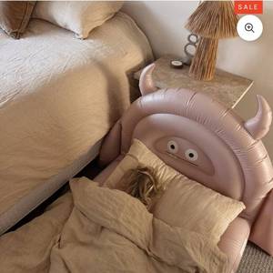 lot 7329 image: Kids Air Mattress - Monster Pink