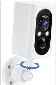 lot 7339 image: Security Cameras Wireless Outdoor 355° Pan Rotating 2K Color Night Vision Cameras for Home Security WiFi Battery Outdoor Camera Motion Detection 2-Way Talk IP65 Spotlight Siren SDCloud Storage