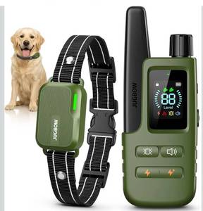 lot 7340 image: Jugbow Dog Shock Collar - 4500FT Dog Training Collar with Remote, IPX8 Waterproof Electric Dog Collar with 4 Training Modes, Security Lock, Rechargeable eCollar for 10-120lbs Small Medium Large Dogs