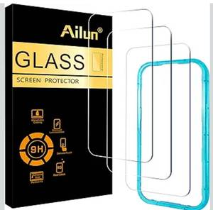 lot 7374 image: Ailun 3 Pack Screen Protector for iPhone 17 Pro 6.3 inch with Installation Frame, Tempered Glass,Sensor Protection, Dynamic Island Compatible, Case Friendly Not for iPhone 1717 Pro MaxiPhone Air