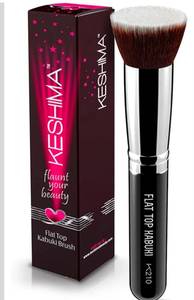 lot 7376 image: Flat Top Kabuki Foundation Brush By KESHIMA - Premium Makeup Brush for Liquid, Cream, and Powder - Buffing, Blending, and Face - 1.2 Top Diameter