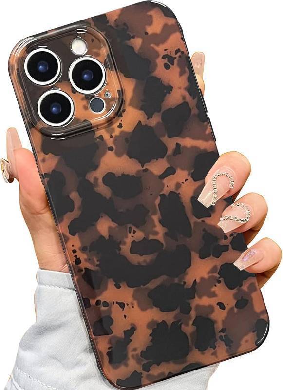 lot 56879 image: Case for iPhone 14 Pro Max, Brown Lightweight Stylish Classic Tortoiseshell Design Phone Cover Soft TPU Shockproof Protective for iPhone 14 Pro Max Phone Cover - Brown Tortoiseshell