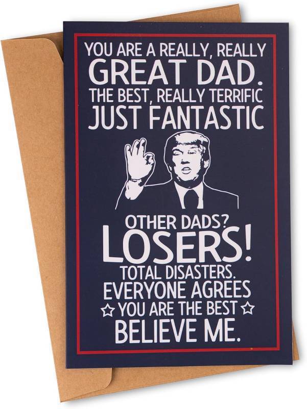 lot 64942 image: decorluxes Funny Fathers Day Gift from Daughter or Son, Humorous Appreciation Greeting Card for Dad, Birthday or Christmas Gift for Him