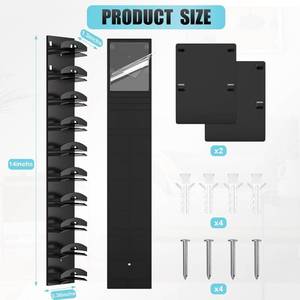 NEW Hat Display Organizer Rack . Adhesive door mount or wall screw in wall mount. 10 Hats