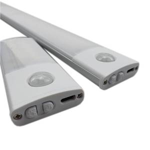 lot 5597 image: NEW 2 Pack Under Cabinet Lights, Magnetic, PIR Motion Sensor 8 Inch Wirelss LED