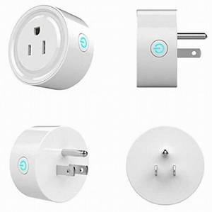 lot 5598 image: NEW 4 Pack Smart Plug Socket Outlet Voice Control Works with Alexa and Google Outlet Panel 2.1A 110V