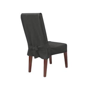 lot 65070 image: Sure Fit Farmhouse Basketweave Box Cushion Dining Chair Slipcover, Size 40.0 H x 18.0 W x 21.0 D in  Wayfair 047293492020