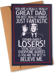 lot 65160 image: decorluxes Funny Fathers Day Gift from Daughter or Son, Humorous Appreciation Greeting Card for Dad, Birthday or Christmas Gift for Him