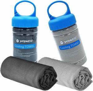 lot 65195 image: YQXCC Cooling Towel  2 Pack 47x12  Ice Cool for Neck  Soft Breathable Microfiber Chilly  for Yoga, Golf, Gym, Camping, Running, Workout & More Activities