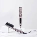 NEW Calista TrianglPRO Triangl Pro Heated Hair Detailer Brush Snakeskin Print