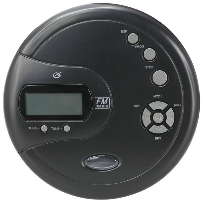lot 35894 image: GPX PC332B Portable CD Player with Anti-Skip Protection, FM Radio - Black - Retail $25