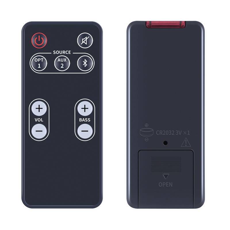 lot 35967 image: Replacement Remote Control Compatible for Polk Audio Video Soundbar Speaker System FR1 DSB1 D581 RE95201 E9520-1 Sound Bar Remote Controller - Retail $12