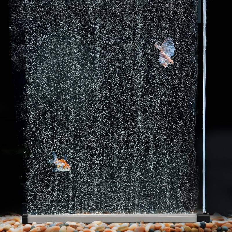 lot 35989 image: hygger Aquarium Bubble Strip, Nano Air Bubble Curtain Wall Aquarium Air Stone Kit, Quiet High Dissolved Oxygen Diffuser Fish Tank Bubbler Decorations for Freshwater Saltwater (13.8 Inch) - Retail $23