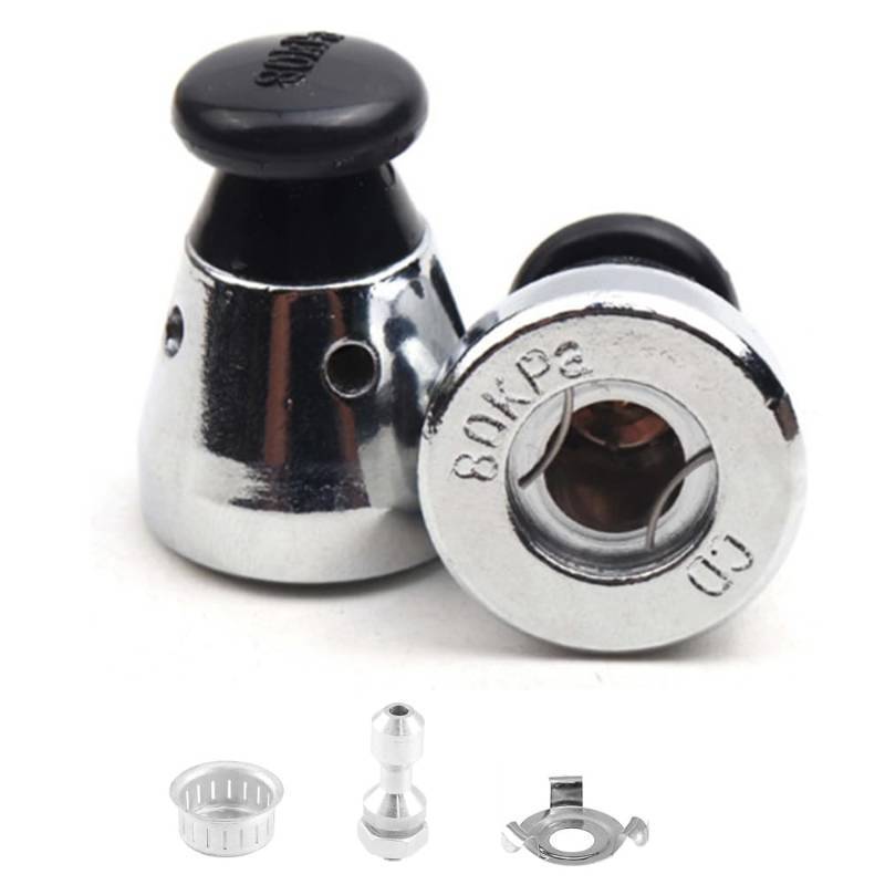 lot 36005 image: Universal Pressure Cooker Jigger Valve Replacement with Exhaust Rod, Safe and Anti-blocking, Regulator Weight Pressure Control 80KPA - Retail $5