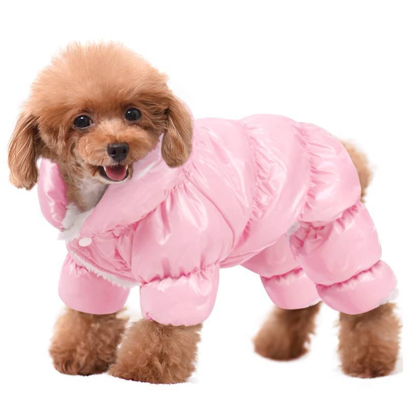 lot 44854 image: Dog Coat, Warm Dog Jacket, Full Body Winter Coat Snowsuit for Dogs, Waterproof Puppy Puffer Jacket Snow Coats with Legs, Pet Fleece Vest, Cold Weather Coats for Small Dogs, Medium - Retail $39