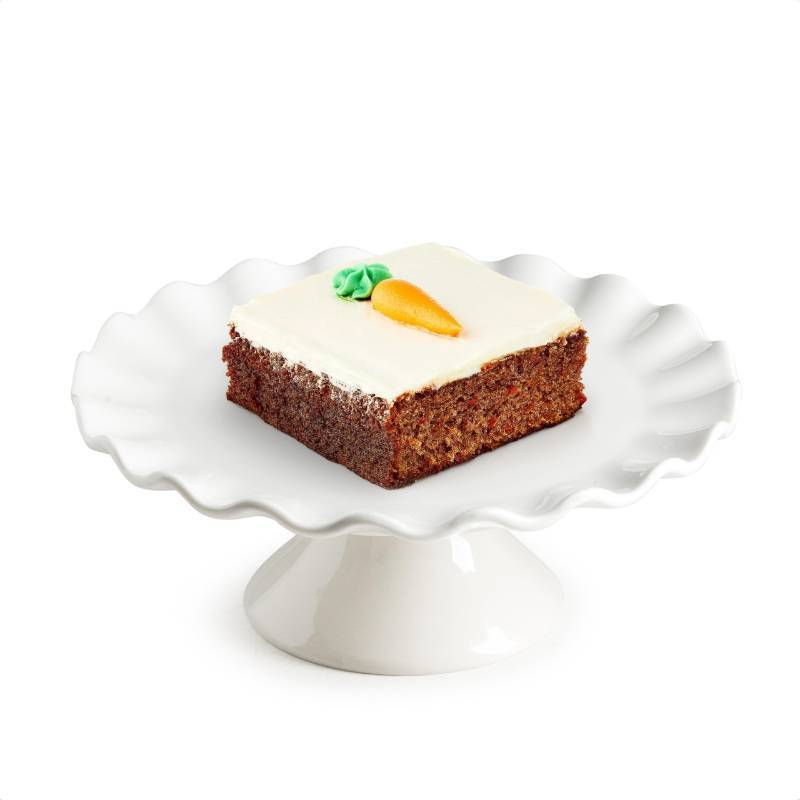 lot 45060 image: Small Cake Stand for Cupcakes, Donuts, 8 Inch Porcelain Cake Stand for Dessert Table, Vintage Cupcake Platter for Tea Party Decorations, Mini Dessert Display Stand - for 6 Cakes - Retail $25