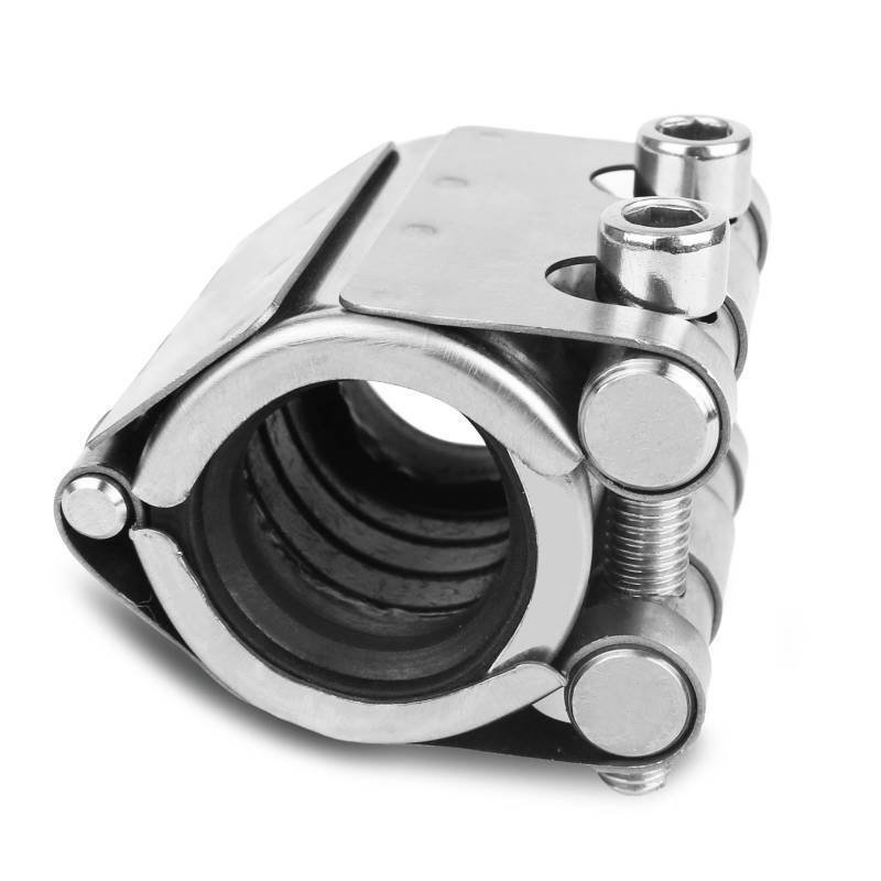 lot 55891 image: Pipe Repair Clamp Kit-34 Inch(26-29mm) High Pressure Resistant Pipe Coupling Clamp for Plastic&Metal Pipes, Emergency Duty Leak Sealer with Stainless Steel, Quick Fix for WaterGasOil Lines - Retail $20