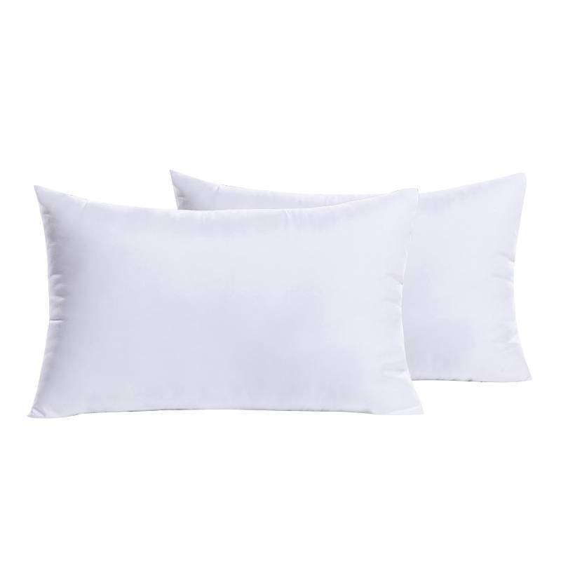 lot 36260 image: Standard Size Set of 2 Throw Pillow Inserts Premium Pillow Stuffer Rectangle Form for Decorative Cushion Bed Couch Sofa 20x26 Inch - Retail $16