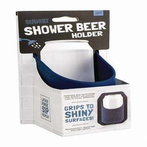 lot 10747 image: Sudski Can Holder for Shower - Sticks to Bath Shower Wall