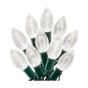 lot 10768 image: Celebrations 47656-71 Cool White Christmas LED C9 Light Set 25 Count
